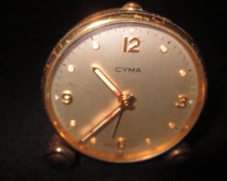Vintage Cyma Swiss Alarm Clock
