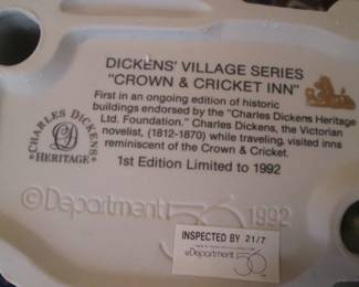 Dickens' Village Series, Department 56