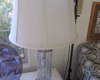 "Waterford" Cut Crystal Lamp