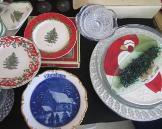 Spode Christmas Tree Plates, England