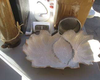 MCM California Pottery Leaf Bowl