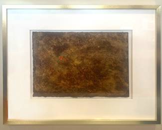 Charles Sanderson, Reflections of Rothko, Handmade Paper, 20.5"x24"