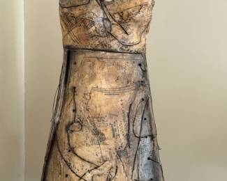 Ceramic Dress Form, Brenda Jones, 30x12x15