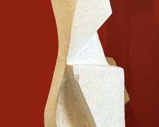 Sculpture by Chris Brunner, Carved Limestone, 32"h