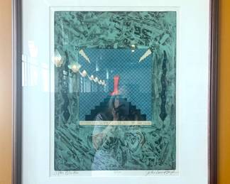 John Boyd, Apples and Painted Women Will Not Long Endure, Woodblock Print, 27.5"x33.5"