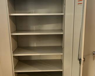 HON 2-door gray metal cabinet w/5 shelves, 18"d x 36"w x 72"h (Qty. 7)