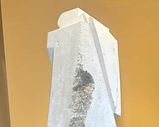 Chris Brunner, For Constantine, Carved Limestone/Wood, 1999, 21"x72"