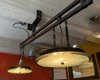 Industrial Light Fixture, Custom-Made by Chris Brunner, 
