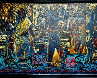 Steve Murillo, Dreaming of Karma, 2003, 108"x89"