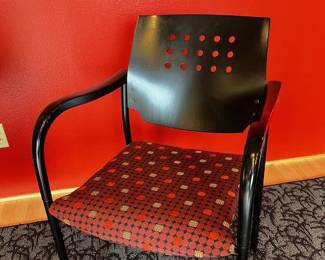 Black and Orange armchairs - Qty. 6