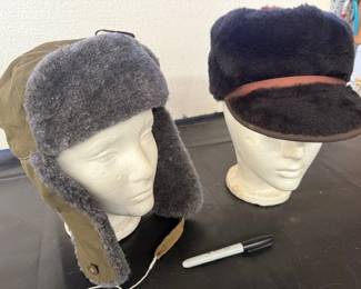 Soviet military trapper hat. Flat top hunting cap. https://modestlambestatesales.hibid.com/