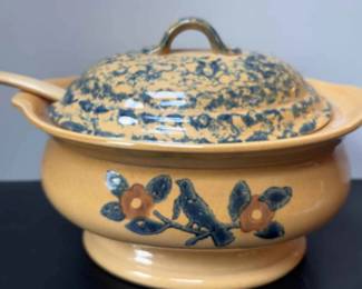 Vintage Pfaltzgraff Soup Tureen with Ladle