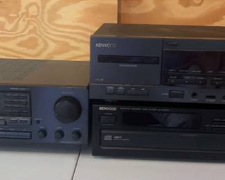 Kenwood And Onkyo Stereo Components 