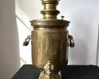 Vintage Brass Samovar, late 1800s