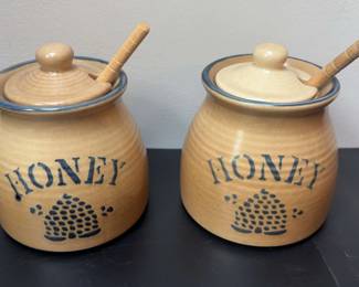 Vintage Pfaltzgraff Honey pots