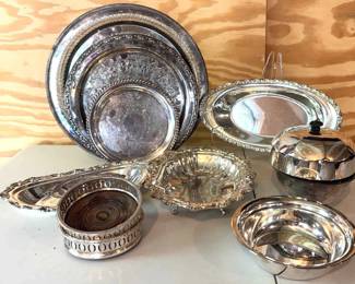 11 Silverplate Serving Pieces