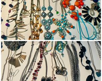 Large Assortment of Fashion Necklaces 