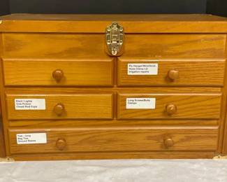 Wooden Storage Box Items