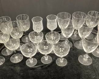 Vintage Princess House, TiffinFranciscan Crystal Wine Glasses  Goblets  More