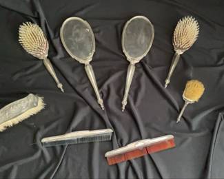 635 Webster Sterling Vanity Set 