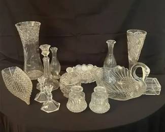 224 Elegant Crystal  Glassware