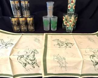 243 Horse Racing  Derby Glasses 