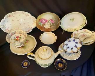 216 Floral  Gilded Porcelain