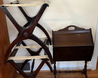 603 Vtg. Sewing Box  Luggage Racks