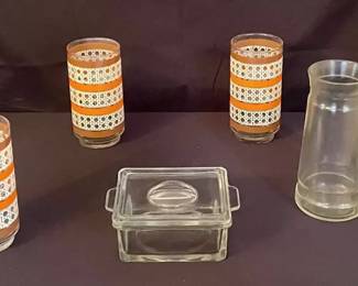 200 White Wicker Glassware 