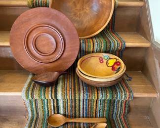 340 Vtg Wooden Bowls  More
