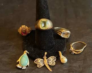 560 10k Yellow Gold Rings  More