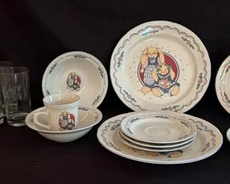 626 Mother  Baby Bunny Dishes 