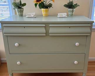 631 A Lovely Painted Dresser  More 