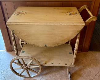 361 Vtg Convertible Cart To Table