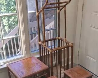 426 Wooden Tables  Umbrella Rack