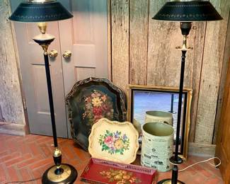 258 Toleware Lamps  Beautiful Decor 