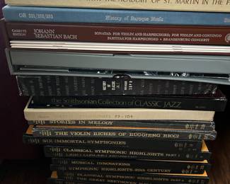 Lots of albums - mostly classical and jazz