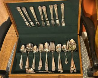 Eternally yours silver plate flatware