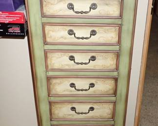 7 DRAWER W/ FLIP TOP & 2 - SIDE DOORS JEWELRY ARMOIRE
