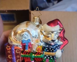 Christopher Radko
2002 Spirited Feline
Hand blown glass ornament
$50