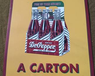 Dr Pepper Sign