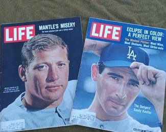 Mickey Mantle Sandy Koufax Life Magazine