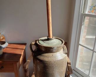 NC Pottery Churn with Lid