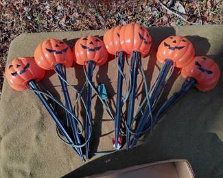 Halloween Pumpkin Light Stakes