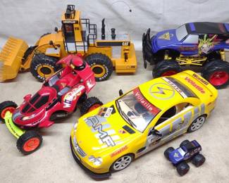 5 RC Toy Cars (Tyco Employee Collection)