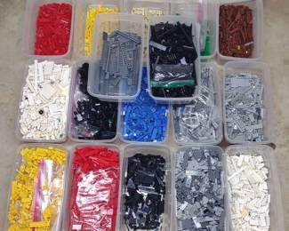 Assorted LEGO Bricks (17 Totes)