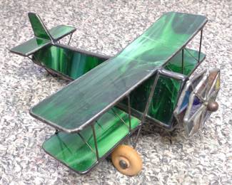 Stained Glass Bi-Plane Kaleidoscope Sculpture