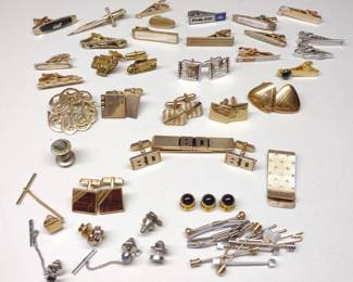 Vintage Cufflinks, Tie Clips & Pins