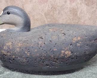 Cork Black Duck Decoy