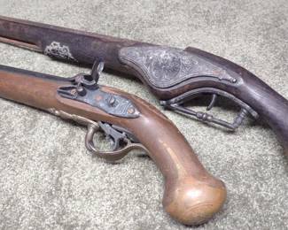 2 Flintlock Pistol Replicas